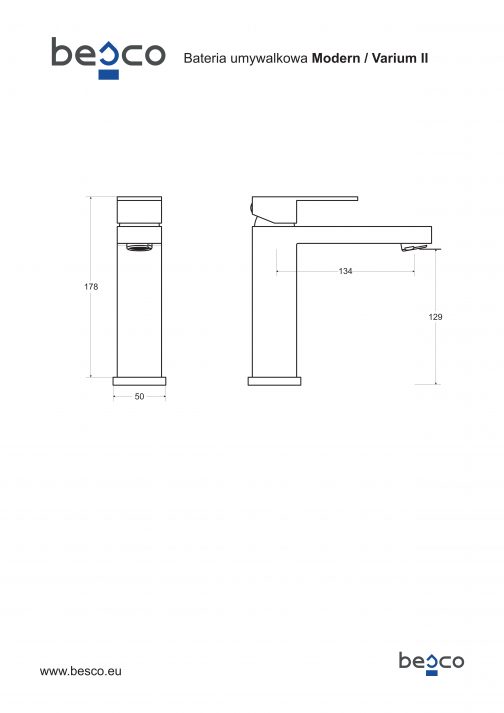 BESCO MODERN VARIUM II BATERIA UMYWALKOWA - obrazek 4