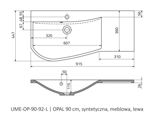 ORISTO OPAL UMYWALKA MEBLOWA - obrazek 2