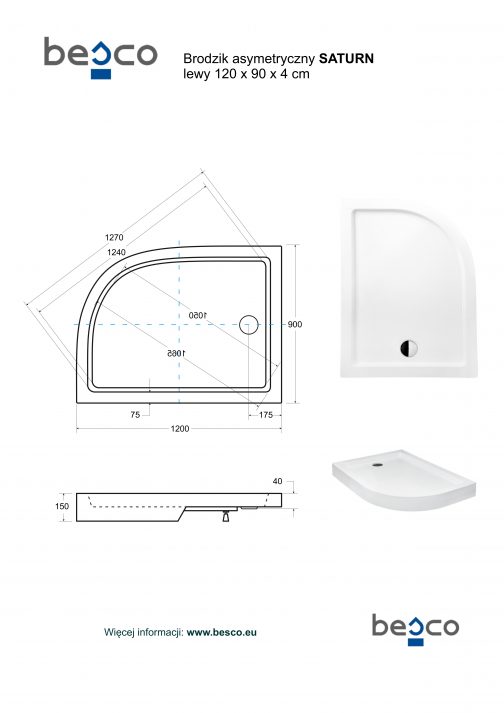 BESCO SATURN BRODZIK ASYMETRYCZNY - obrazek 5