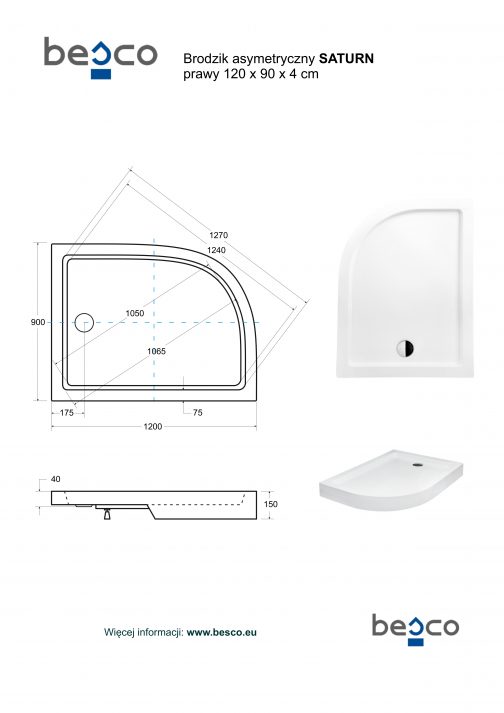 BESCO SATURN BRODZIK ASYMETRYCZNY - obrazek 6