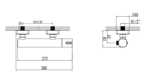 FDESIGN MEANDRO Bateria prysznicowa chrom FD1-MDR-7-11 - obrazek 3