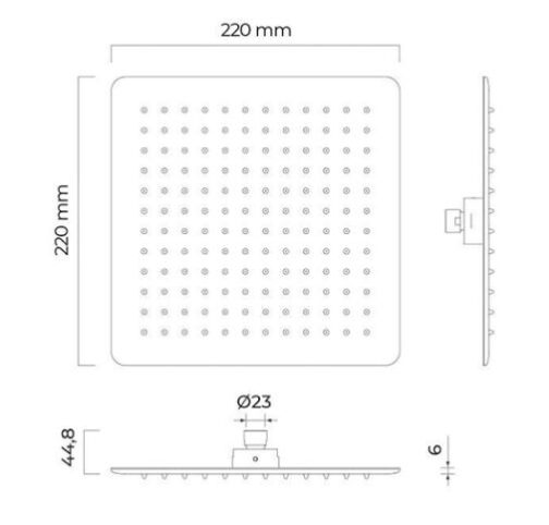 OLTENS ONEGA (S) Zestaw bateria podtynkowa z deszczownicą 22 cm Atran (S) i kompletem prysznicowym Sog - obrazek 8